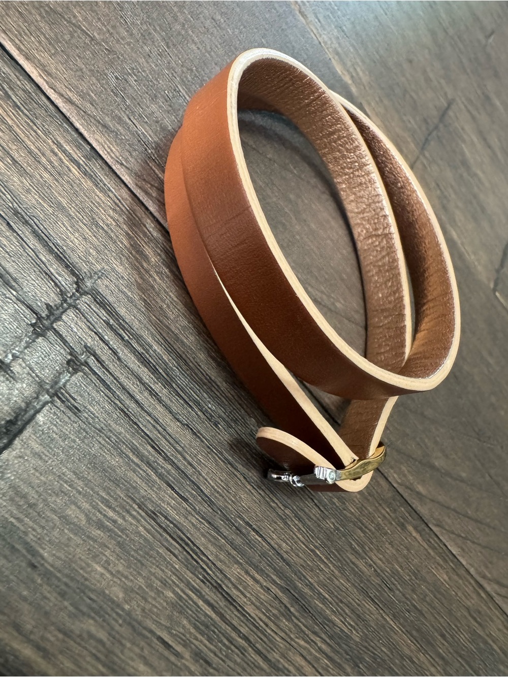KEEP Collective Rose Golf Brown Double Wrap Bracelet